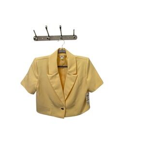 Bar III Light Yellow Blazer